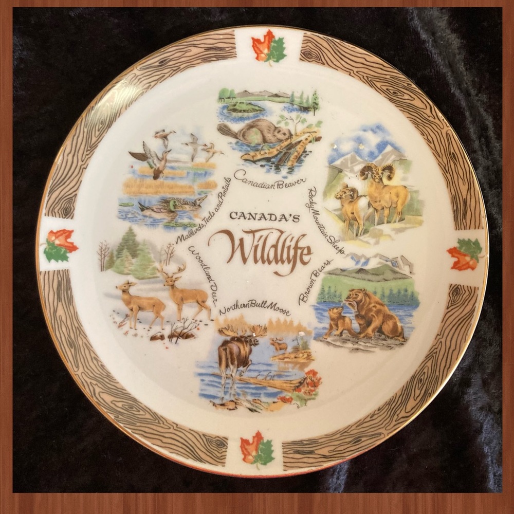 🫖Vintage 1964 Louis Hartley Japan Canada decorative plate Giftcraft